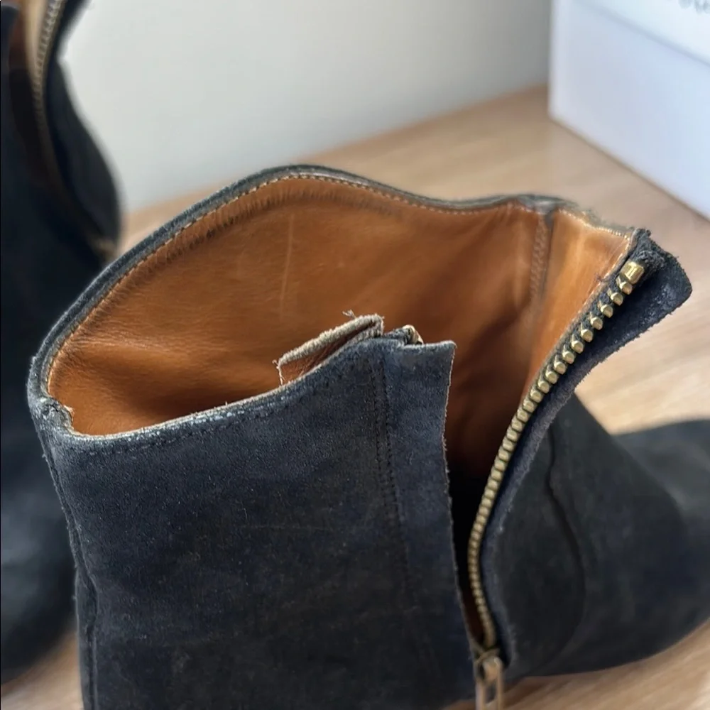 Isabel Marant Women's Black Suede Ankle Boots - Picture 10 of 11